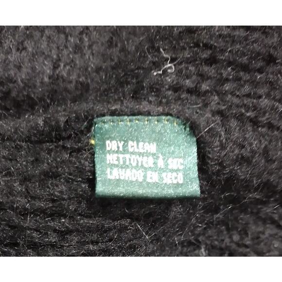 Lauren Ralph Lauren Cowl Neck Bulky Mohair Blend Sweater, Black, Size M - Picture 4 of 4